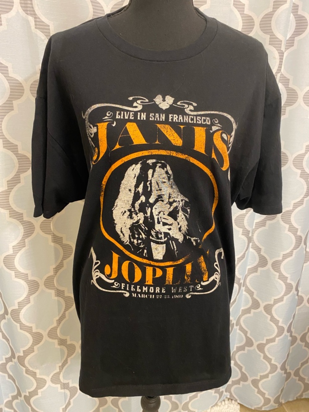Janis Joplin Graphic Tee - Black